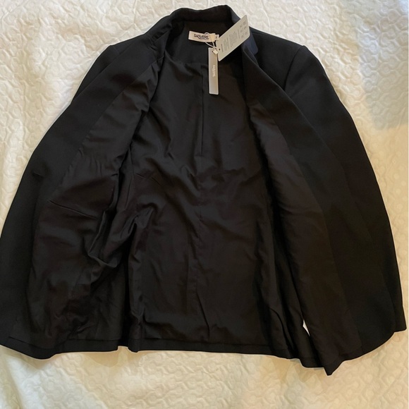 NWT Saovere Black Blazer Single Button Women’s Polyester Formal Medium Business - Picture 7 of 10